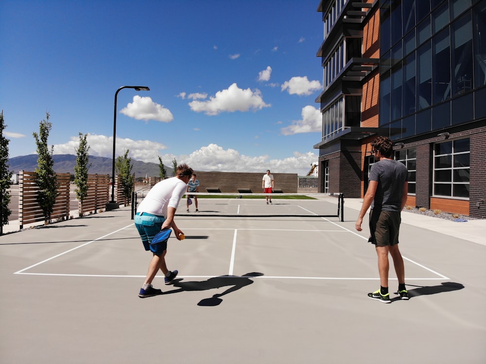 two men about to play tennis