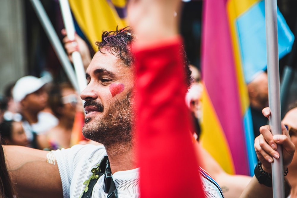 people raising flags