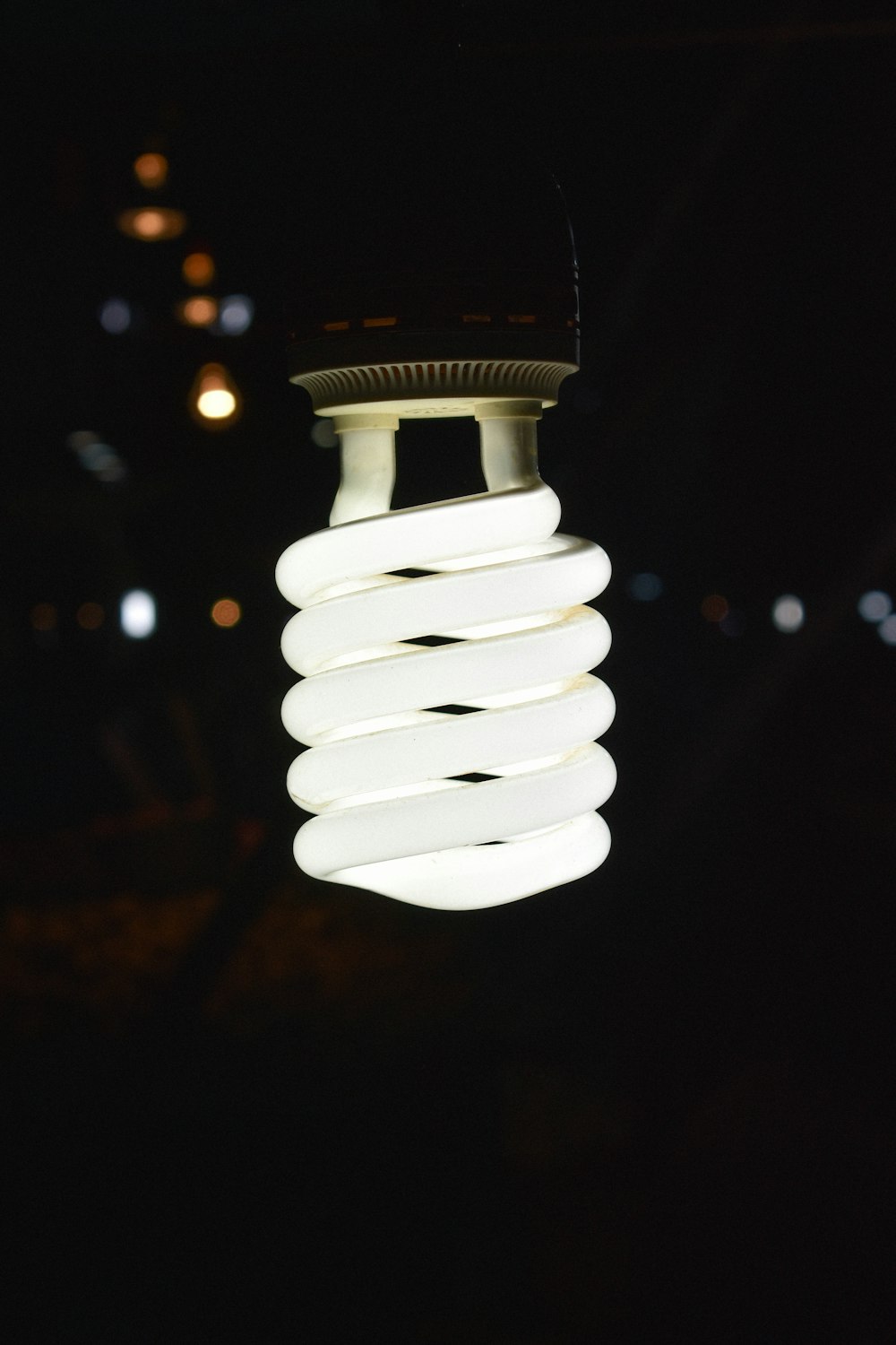 weißes LED-Spirallicht