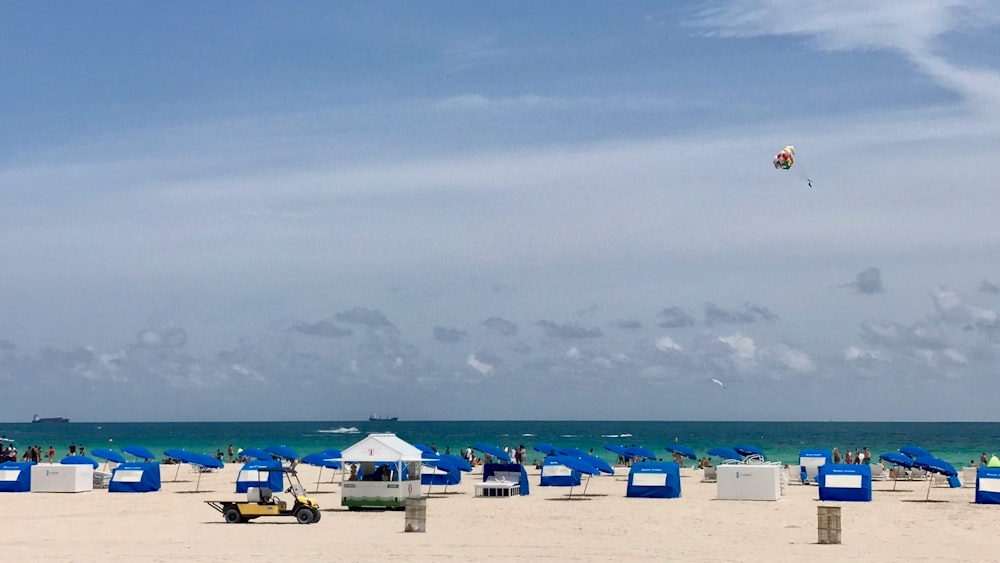 seashore under blue sky