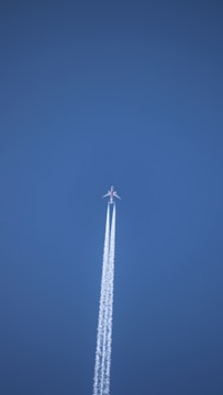 jet plane on flight