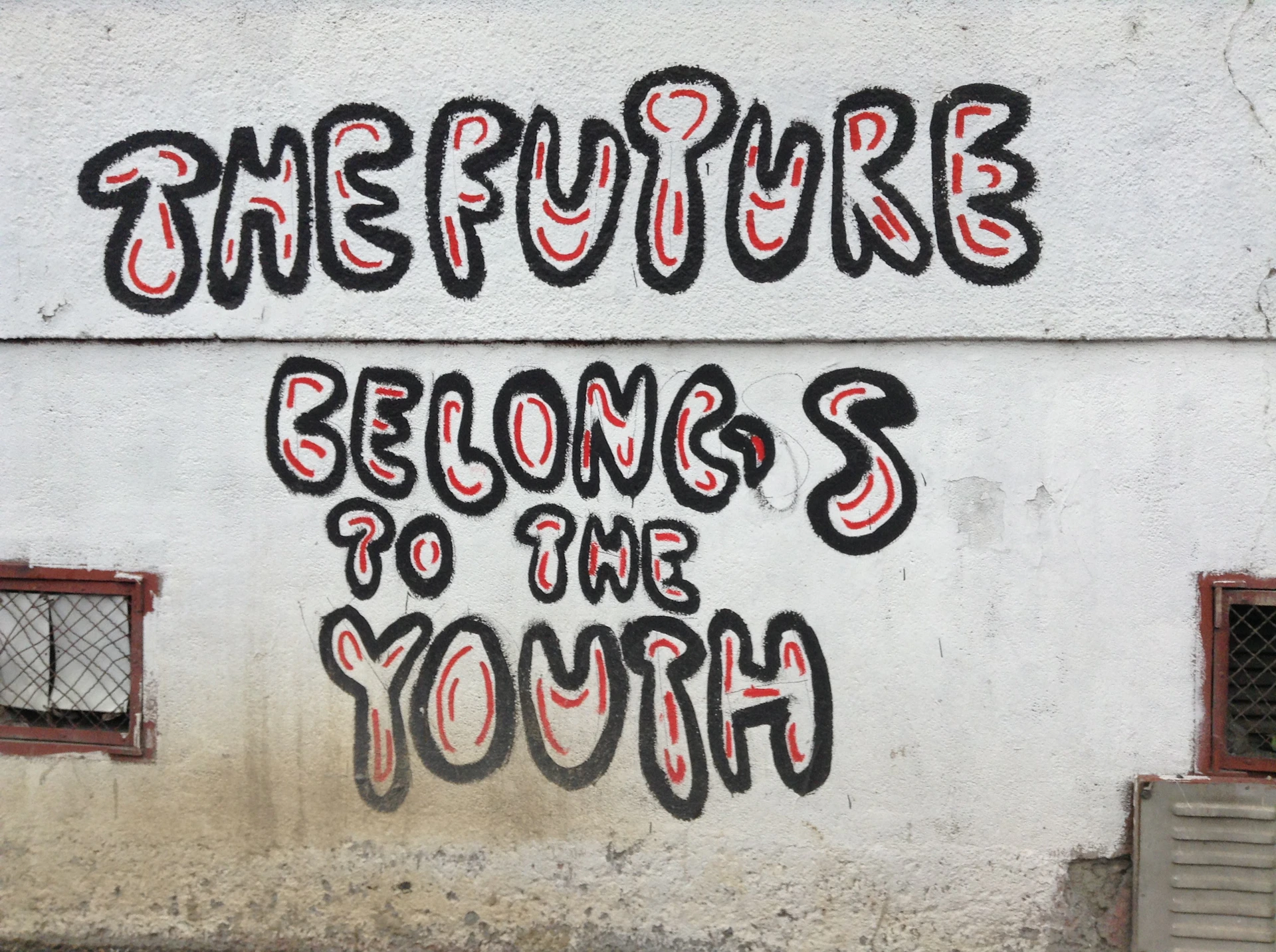 the future belongs to the youth graffiti