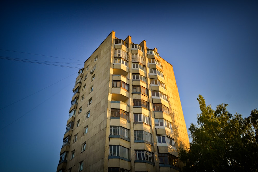 beige high-rise building