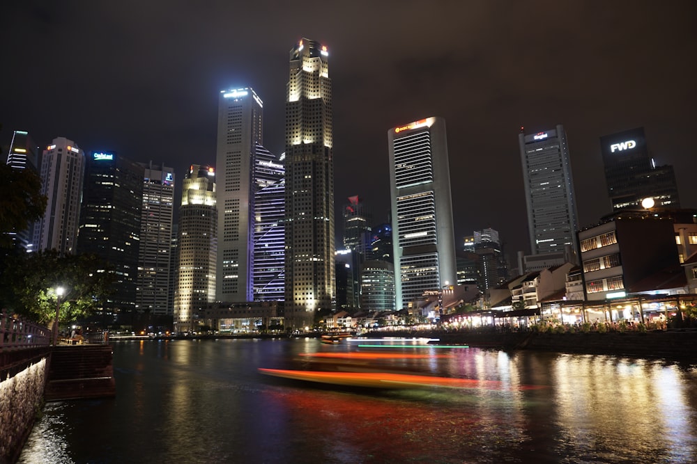 high-rise building with lights at daytime