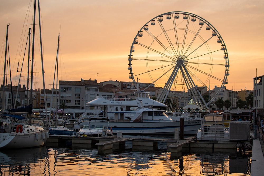 white Ferris wheel