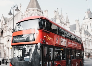 red double decker bus