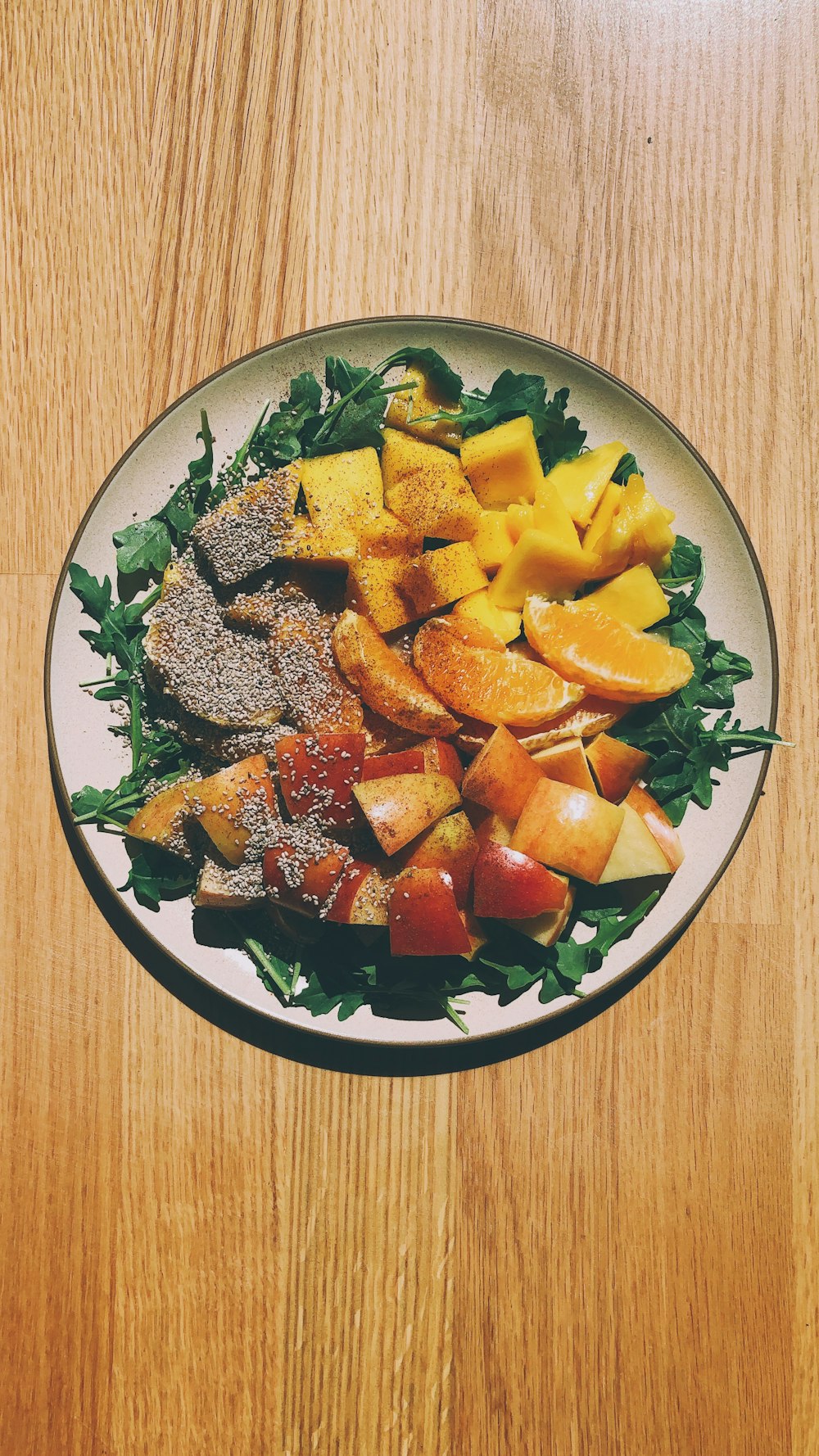 assorted fruit salad on plate