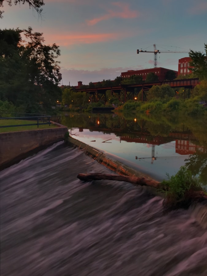 A waterfall in Richmond, VA