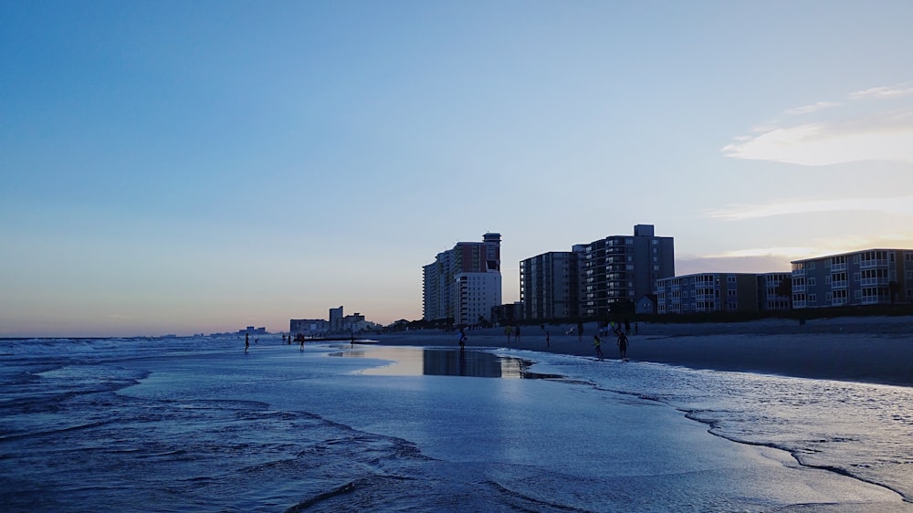 body of water across city building during daytime