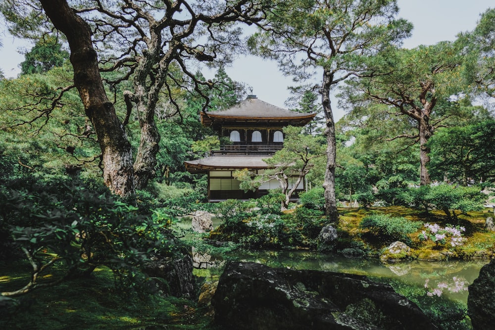 building near trees during daytime