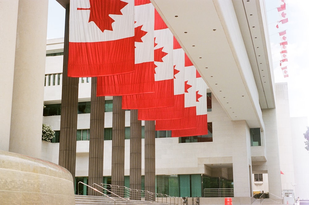 Canada flags