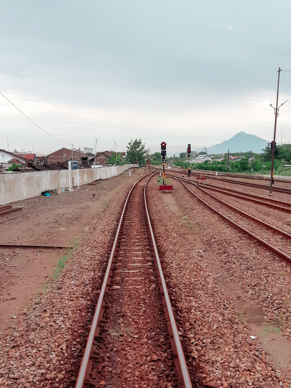 photo of train rail