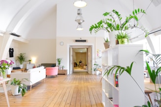 white living room