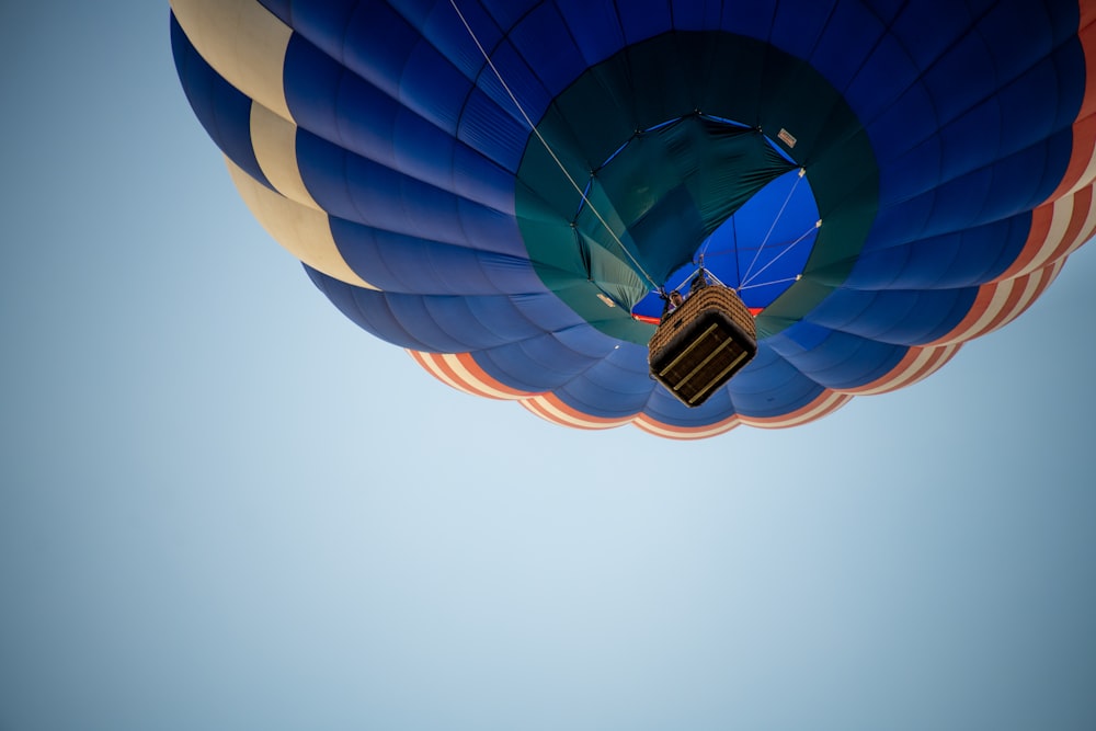 high angle photo of hot air balloon