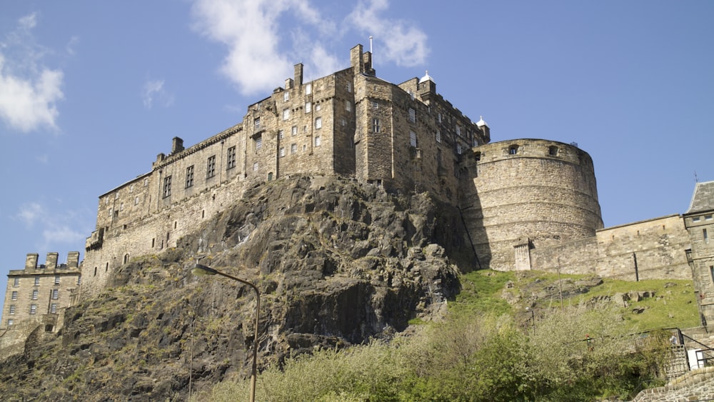 brown concrete castle