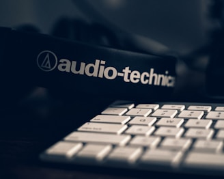 black Audio-technica headphones