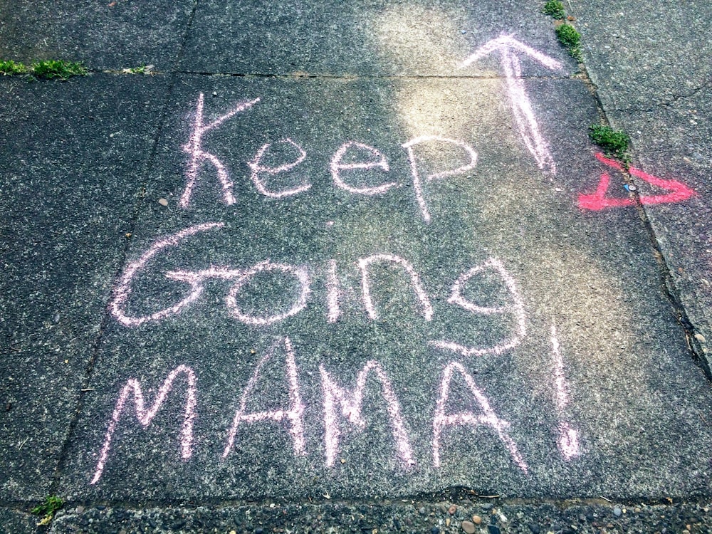 keep going mama road drawing