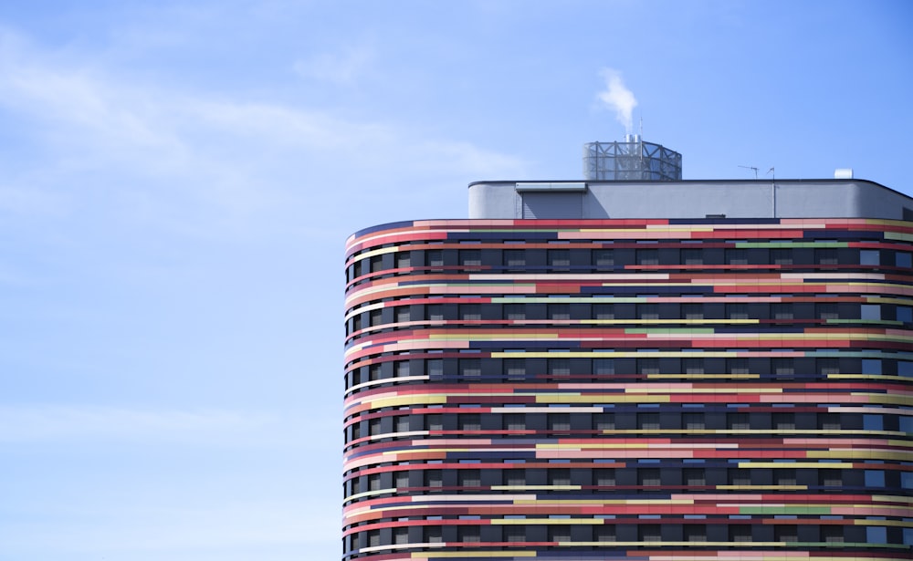 red high-rise building