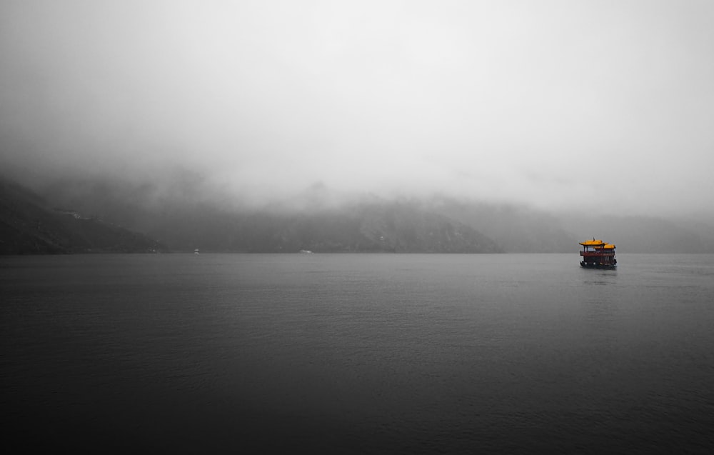 boat in the middle of sea