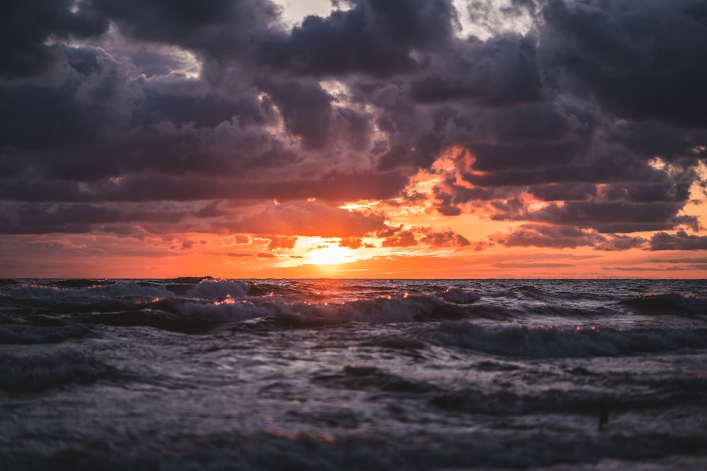 sea during golden hour