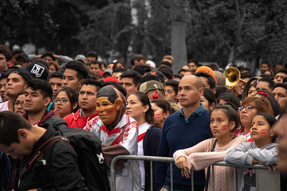 people near trees