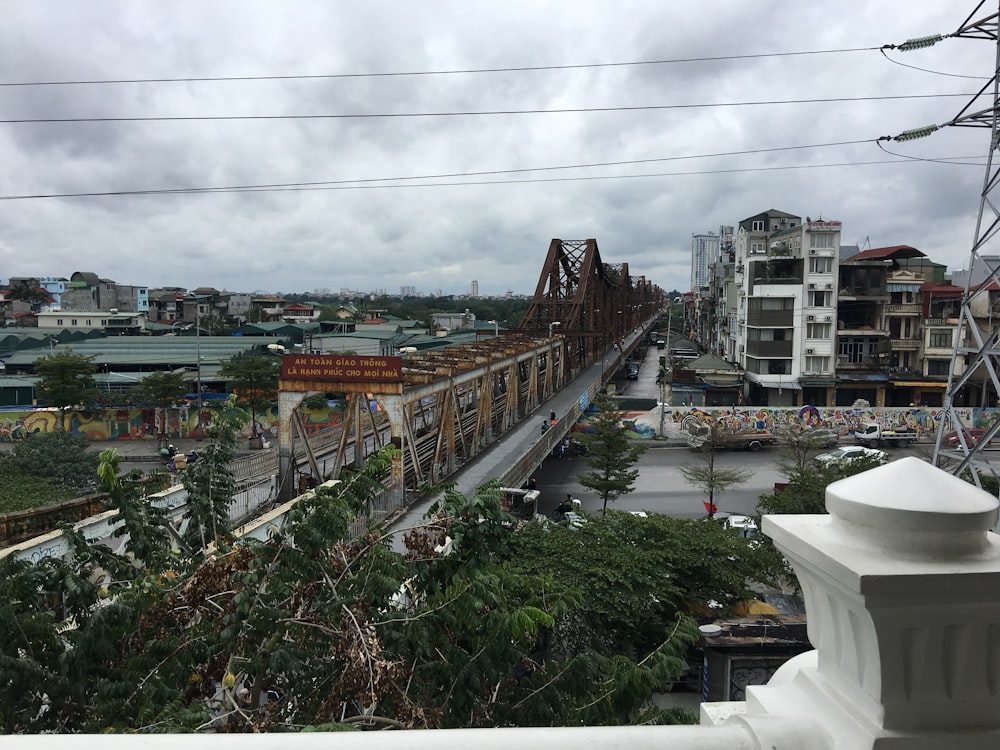 a view of a city from a high viewpoint