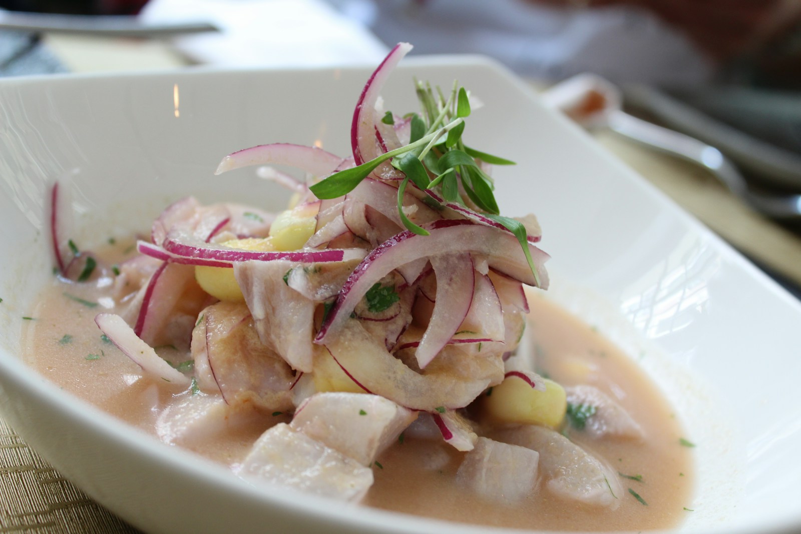 Ceviche, one block back from the seafront