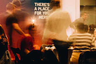 A welcoming community center where newcomers receive support.