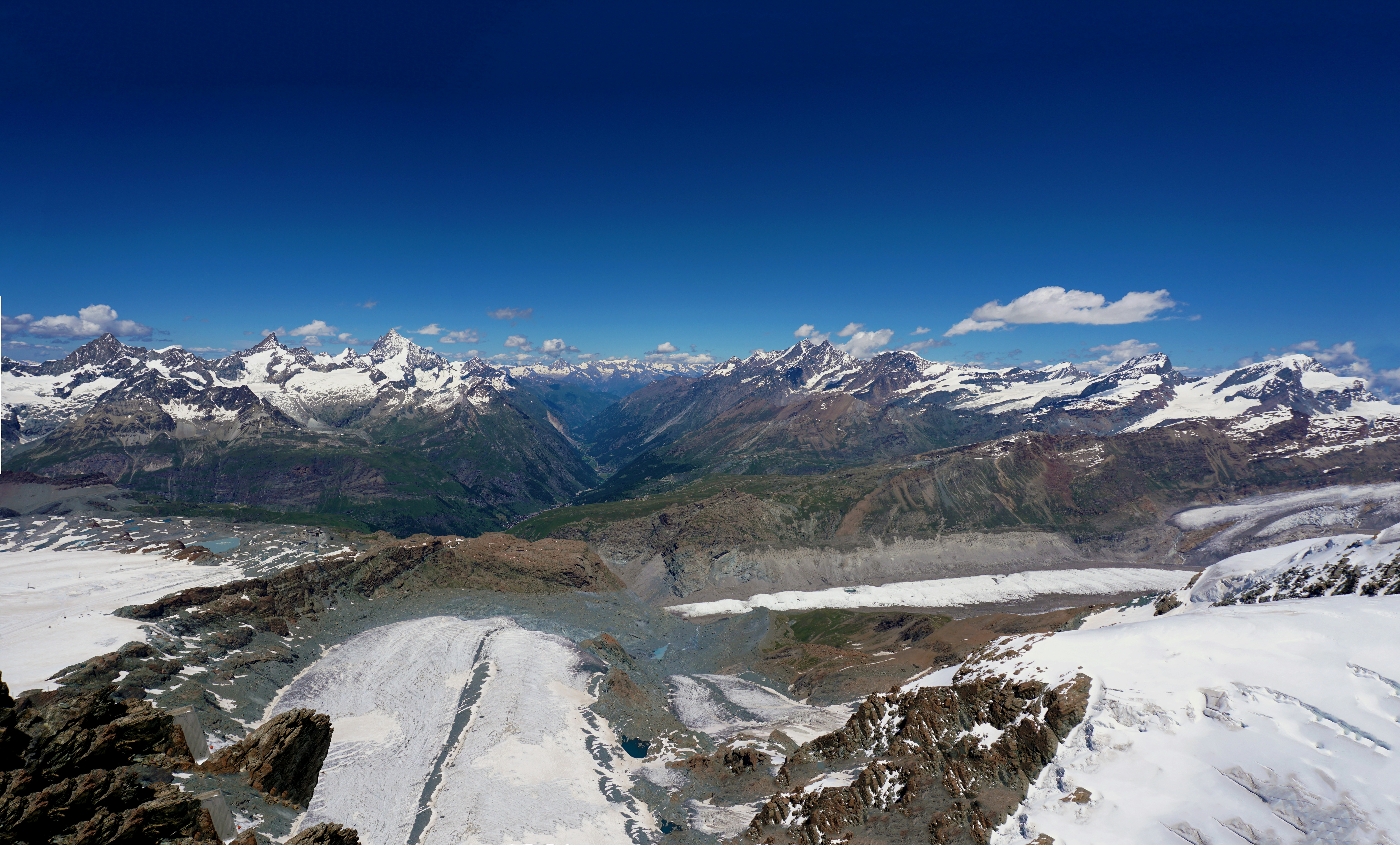 snow capped mountain under blue sky