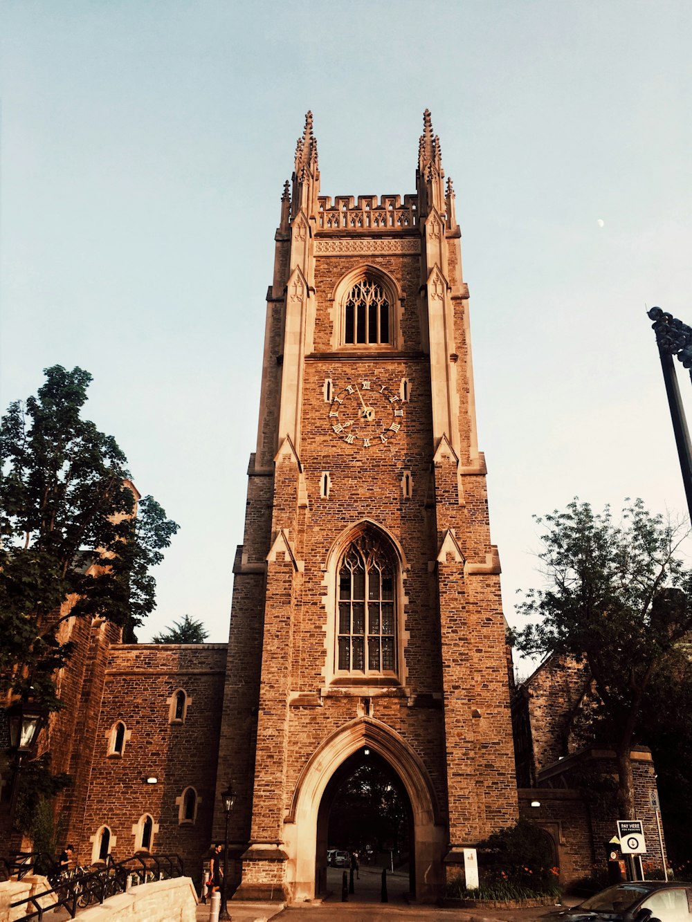 brown clock tower