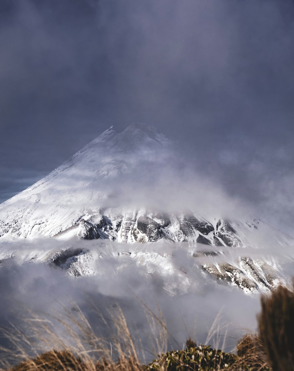 glacier mountain during day