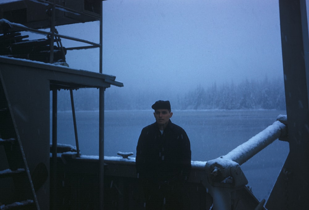 man in black jacket