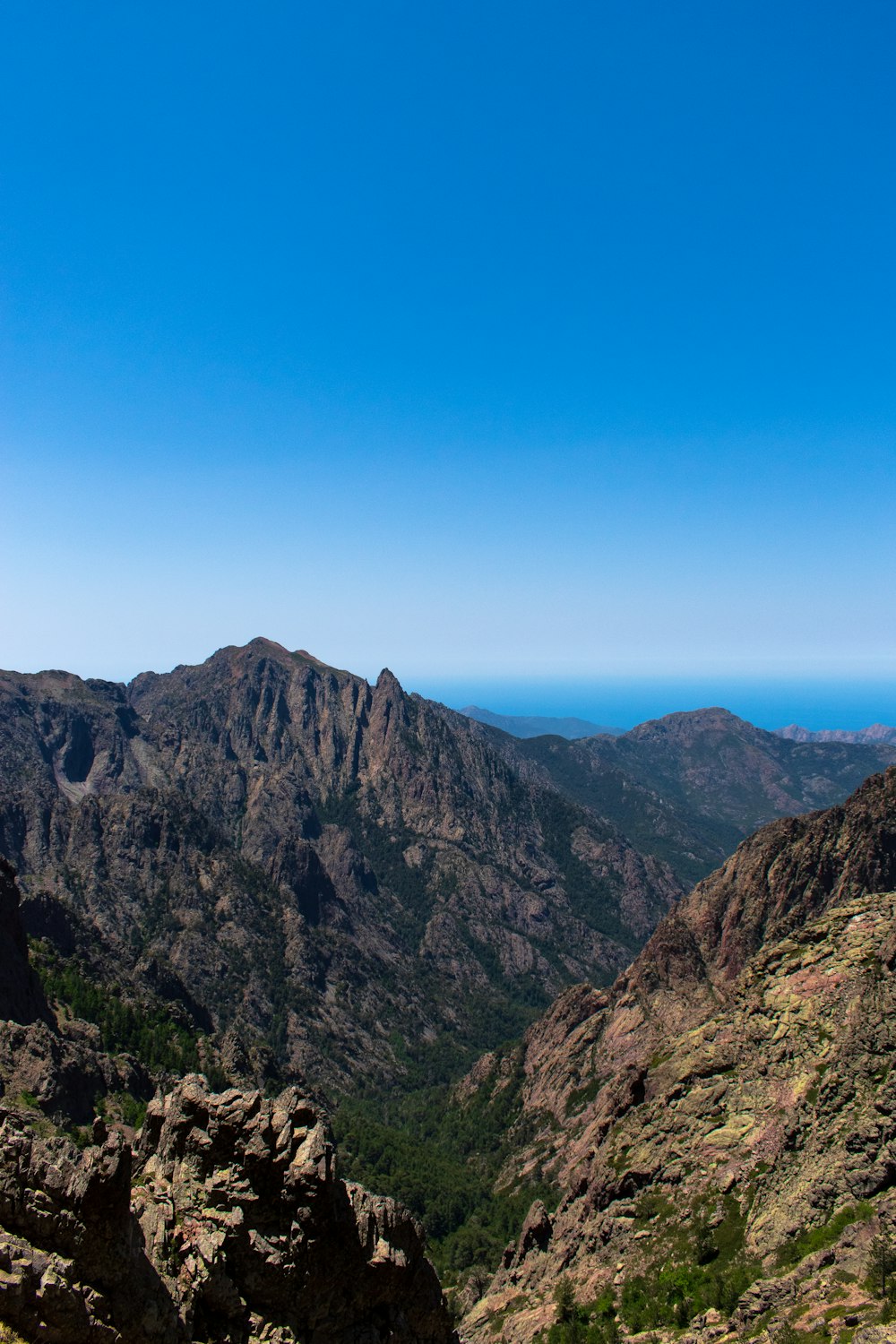 landscape photography of brown and green mountain