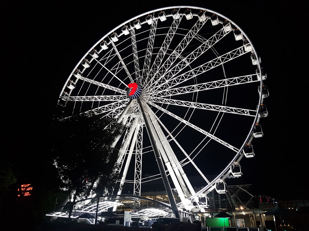 white ferris wheel