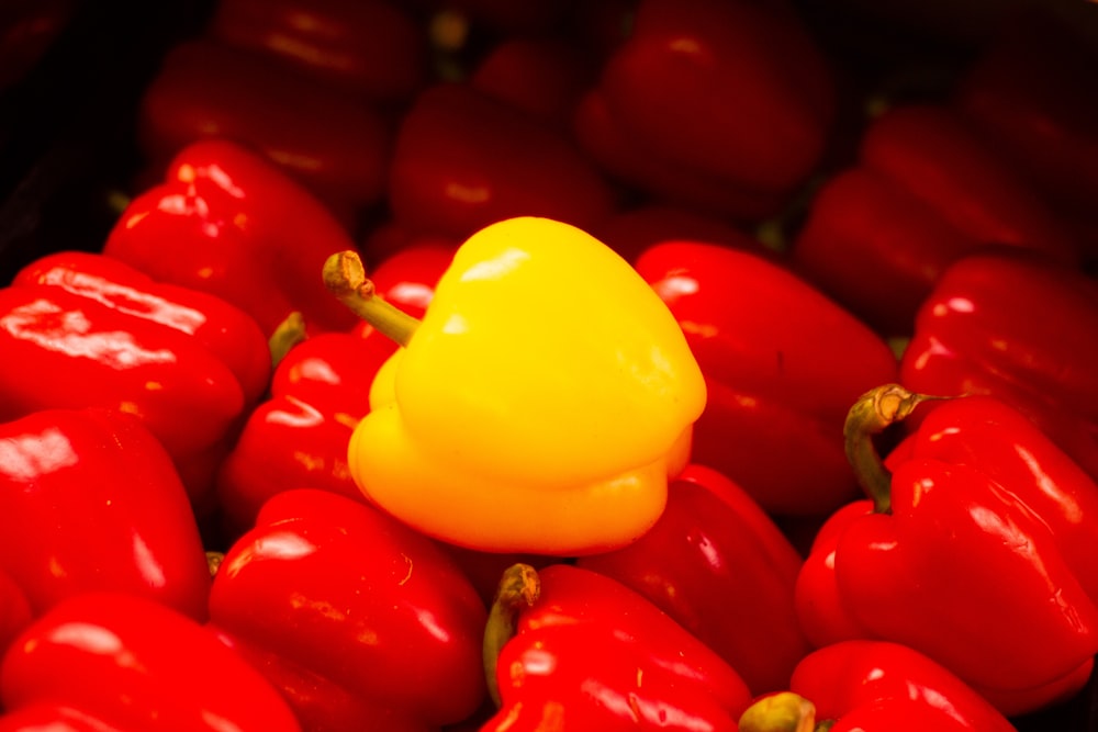 red and yellow bell peppers