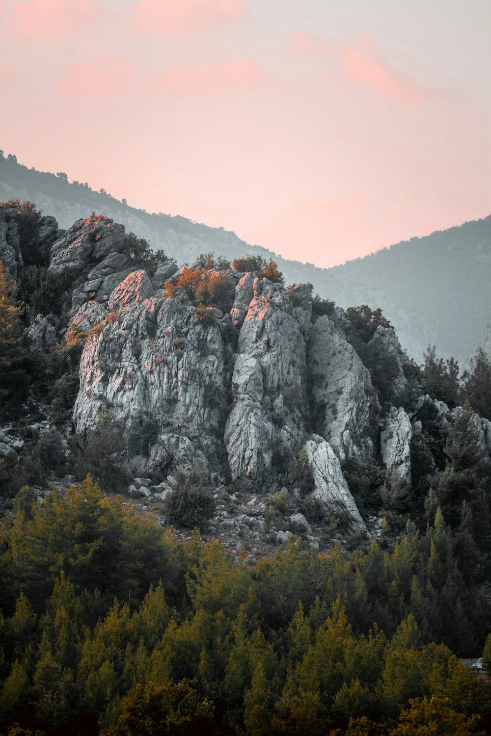 brown rock formation