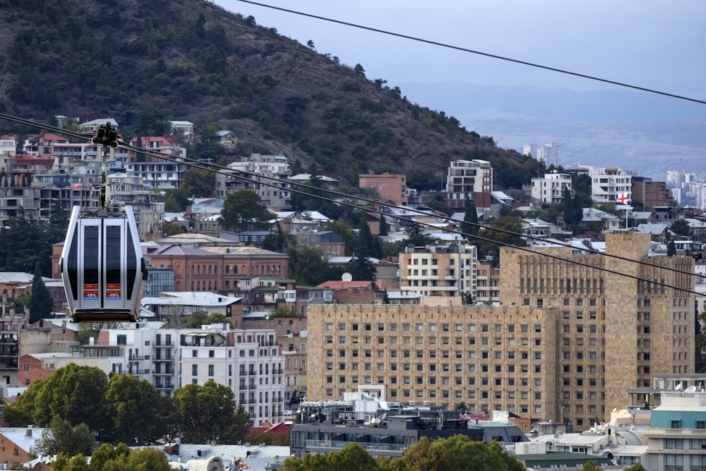 gray and black cable car