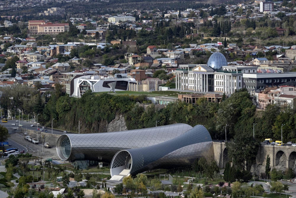 aerial photography of gray building during daytime