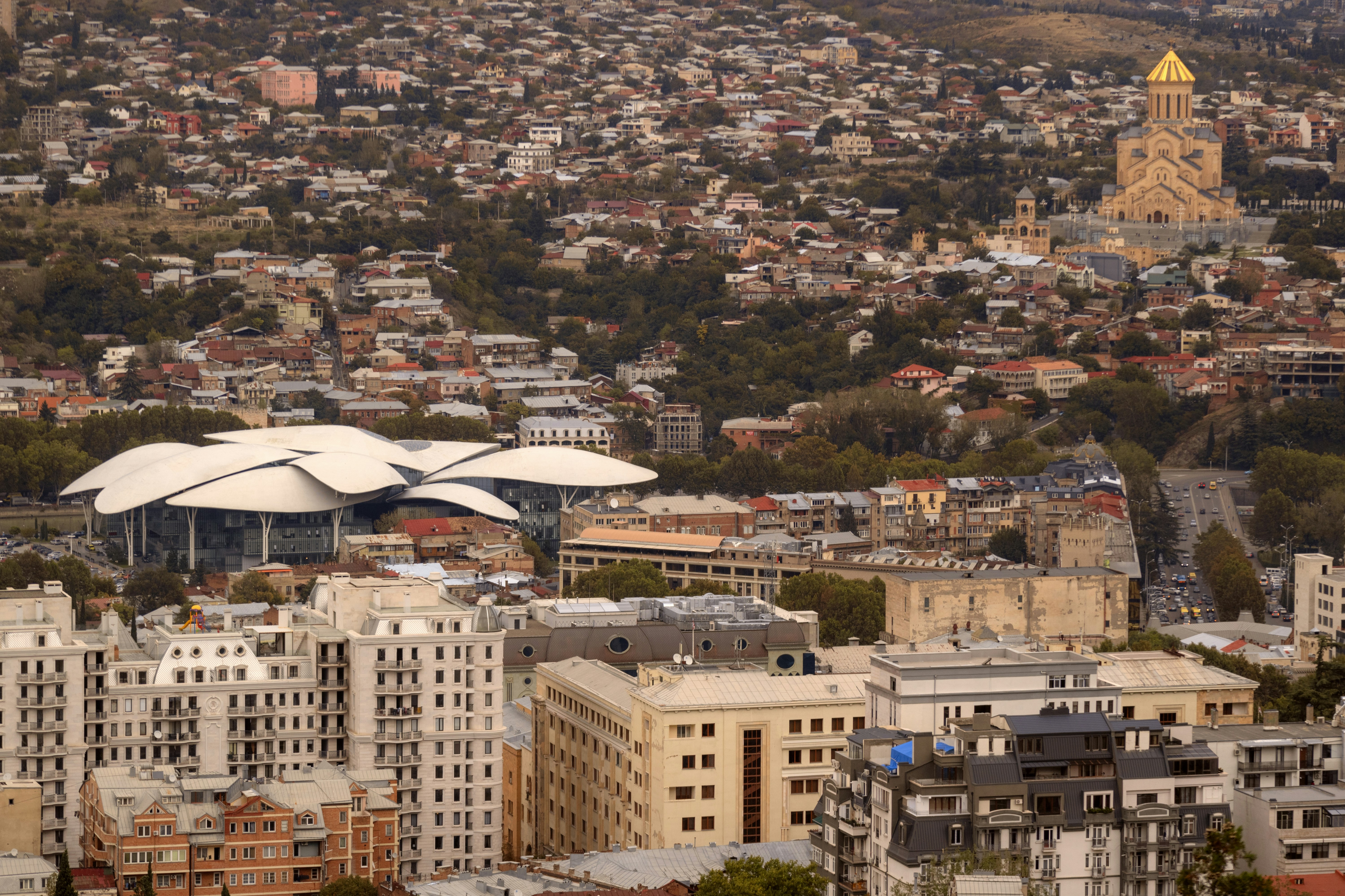 Tbilisi city - Modern architecture - Urban landscape -georgia wallpaper TBILISI LOVE YOU