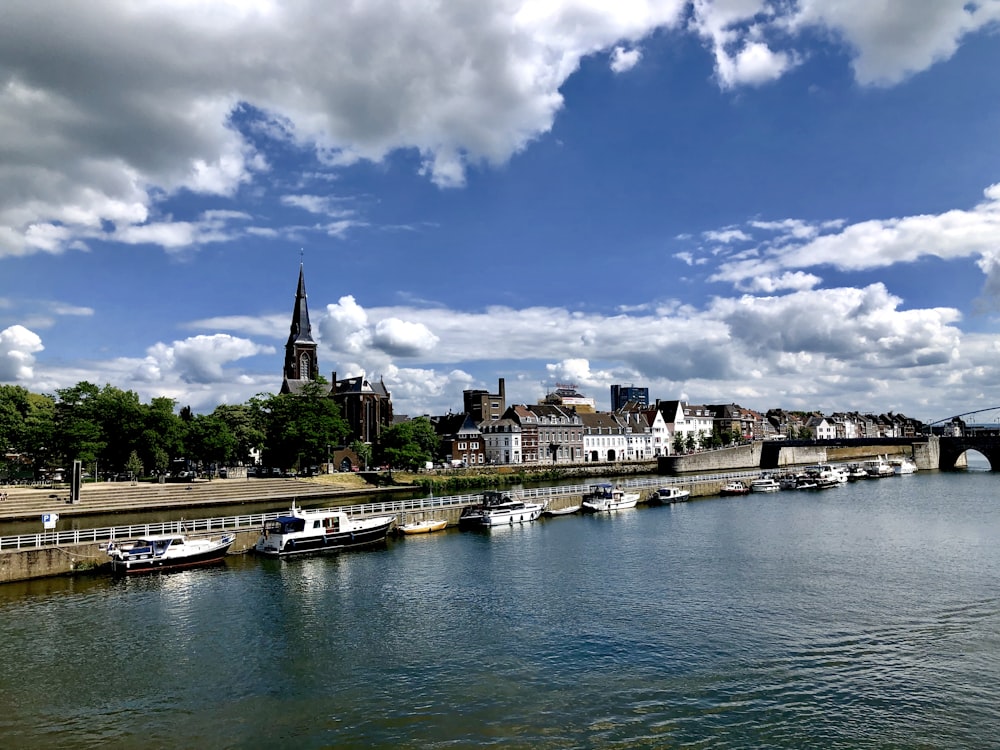 city near body of water during daytime