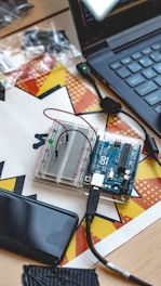 green and black circuit board