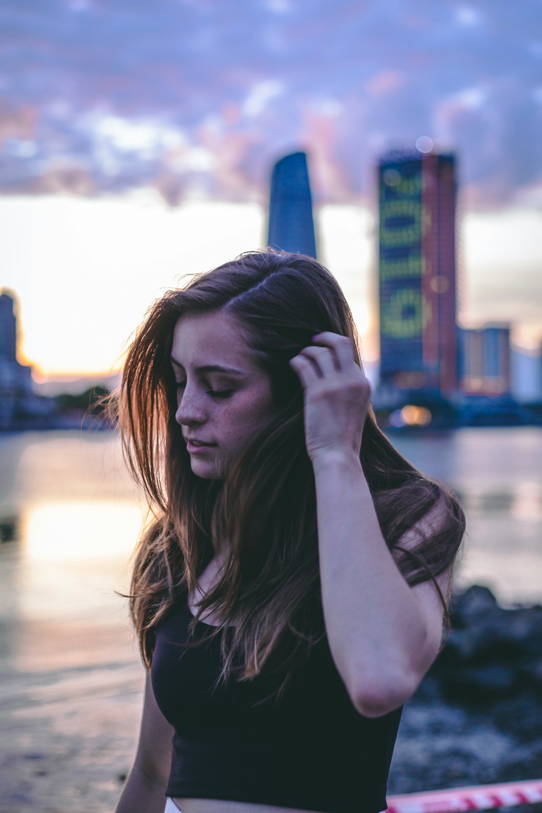 selective focus photography of woman near outdoor during daytime