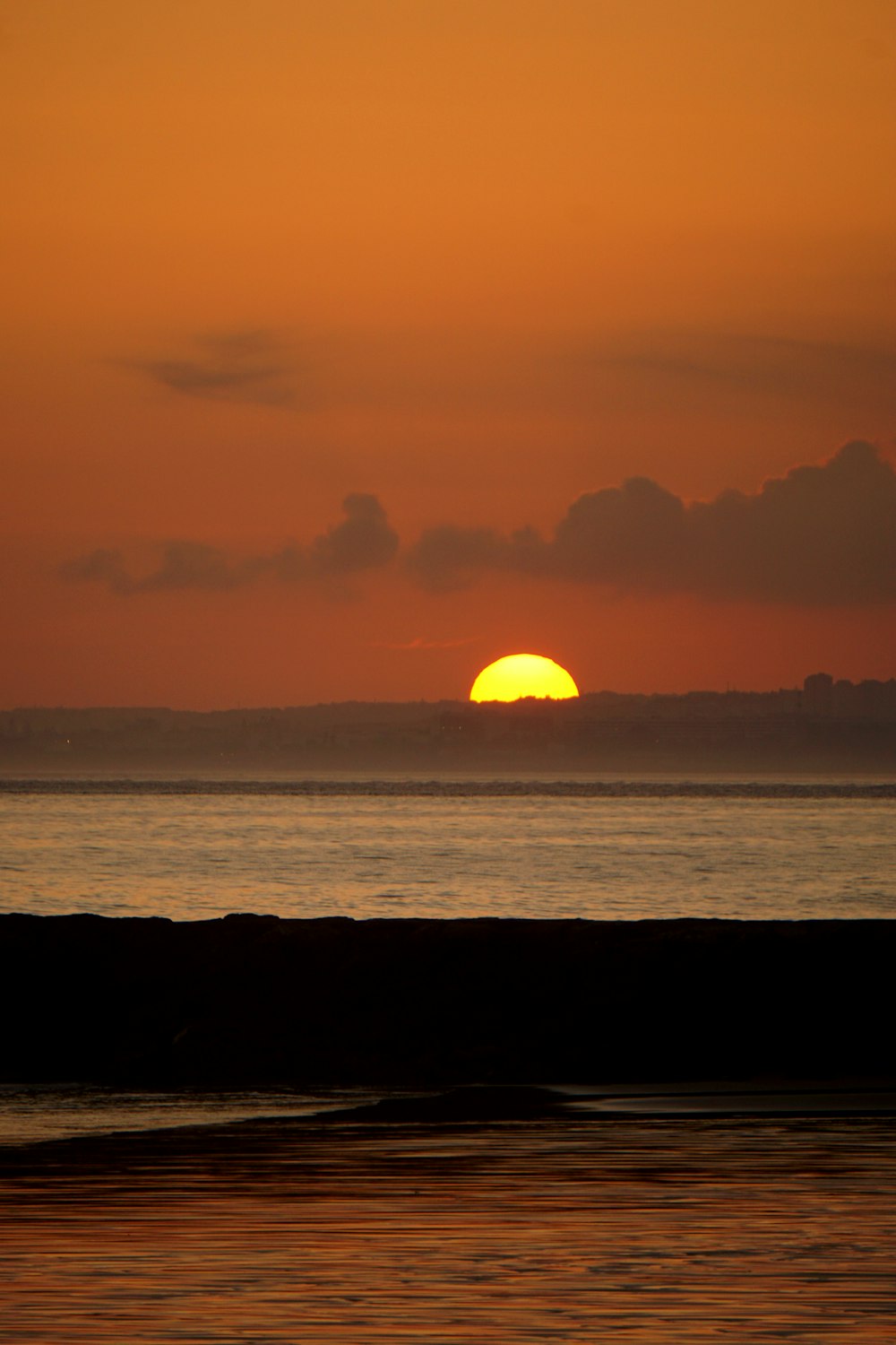 coucher de soleil, paysage océanique