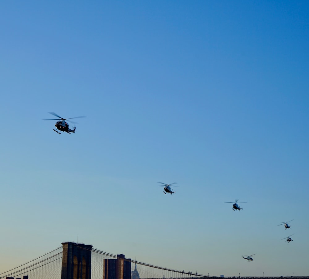 silhouette photography of helicopter