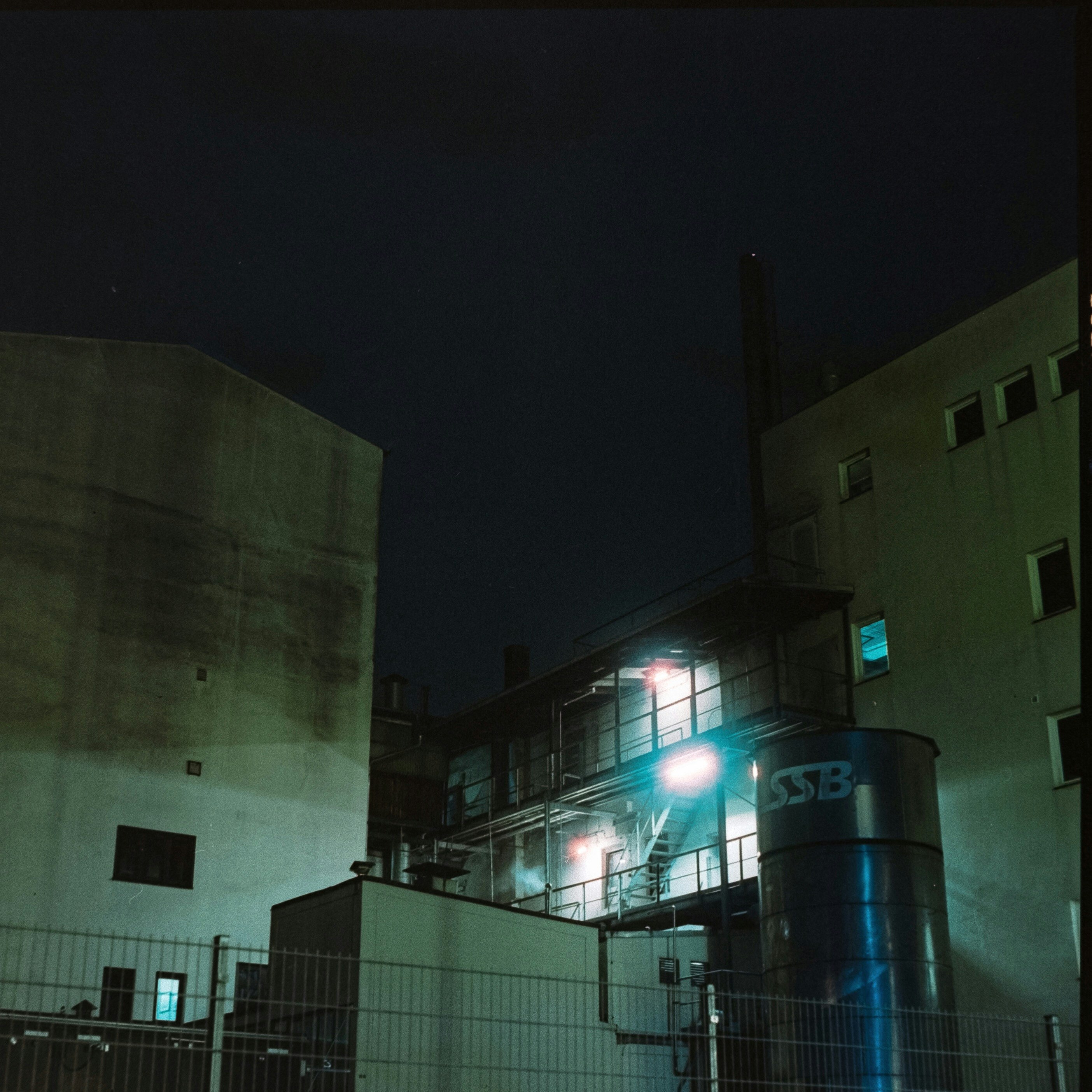 lighted building during nighttime