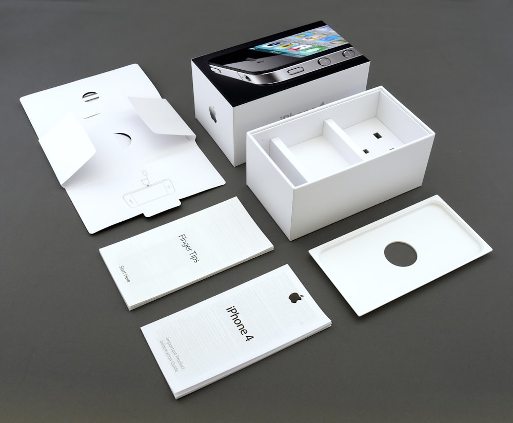 black iPhone 4 with box