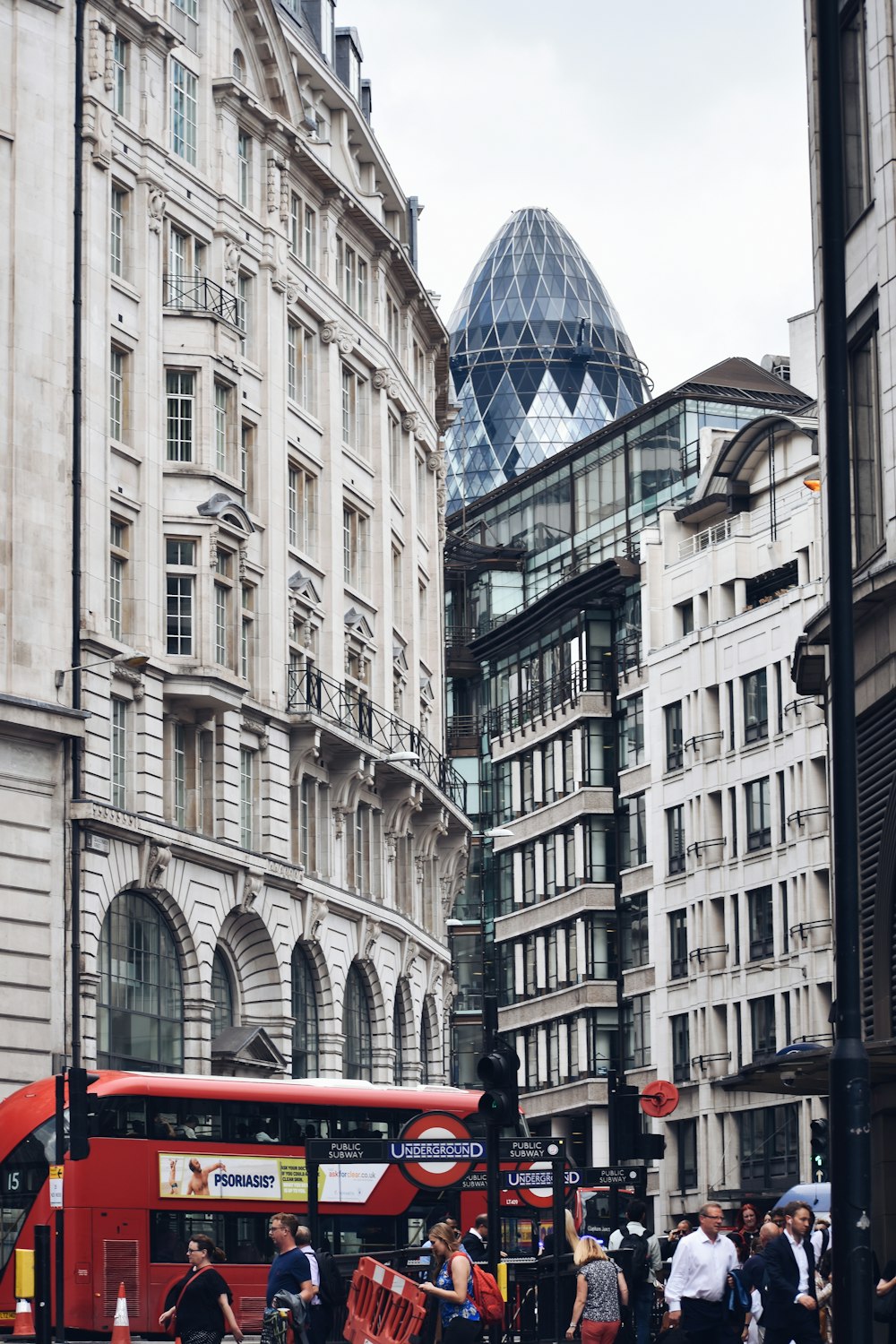 bus near building during daytime