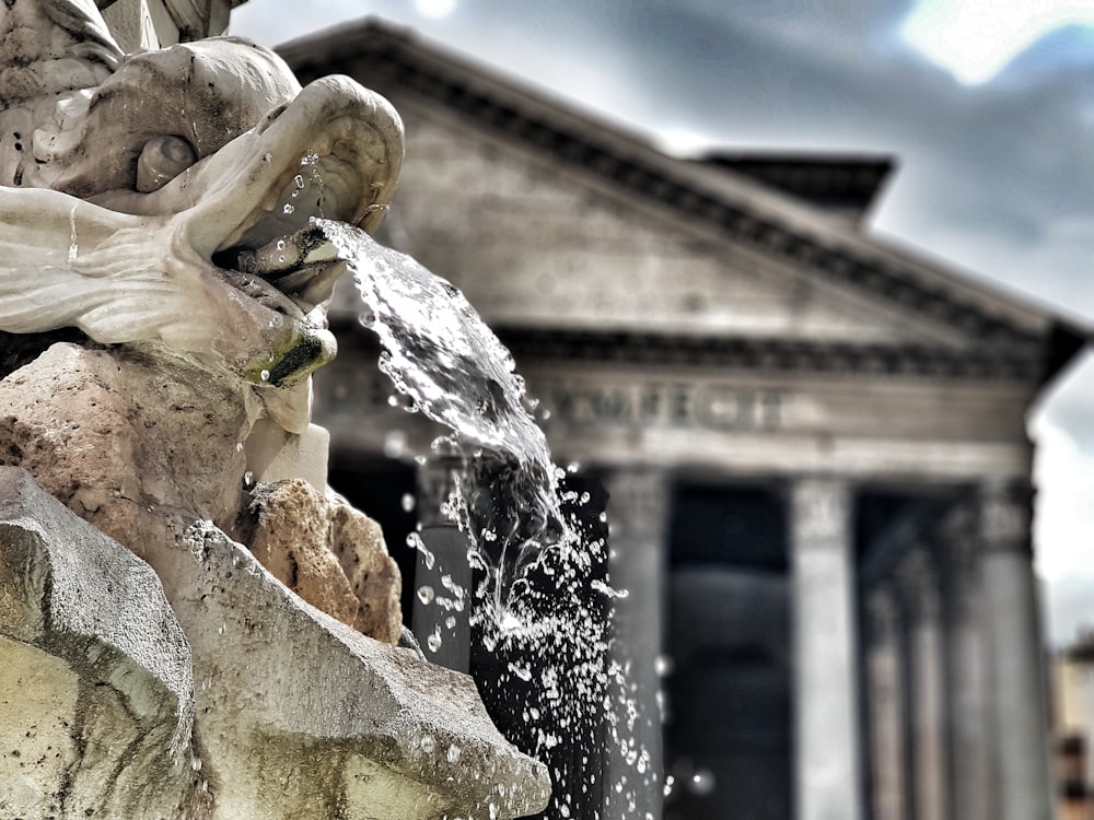 water fountain during daytime