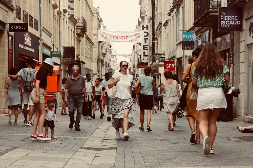 people walking on street during daytime