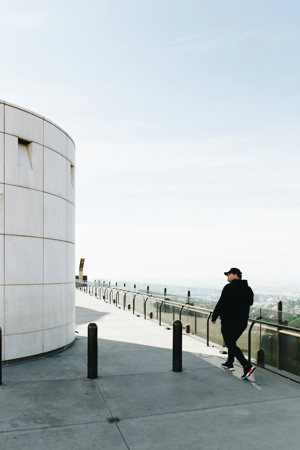 man walking on focus photography